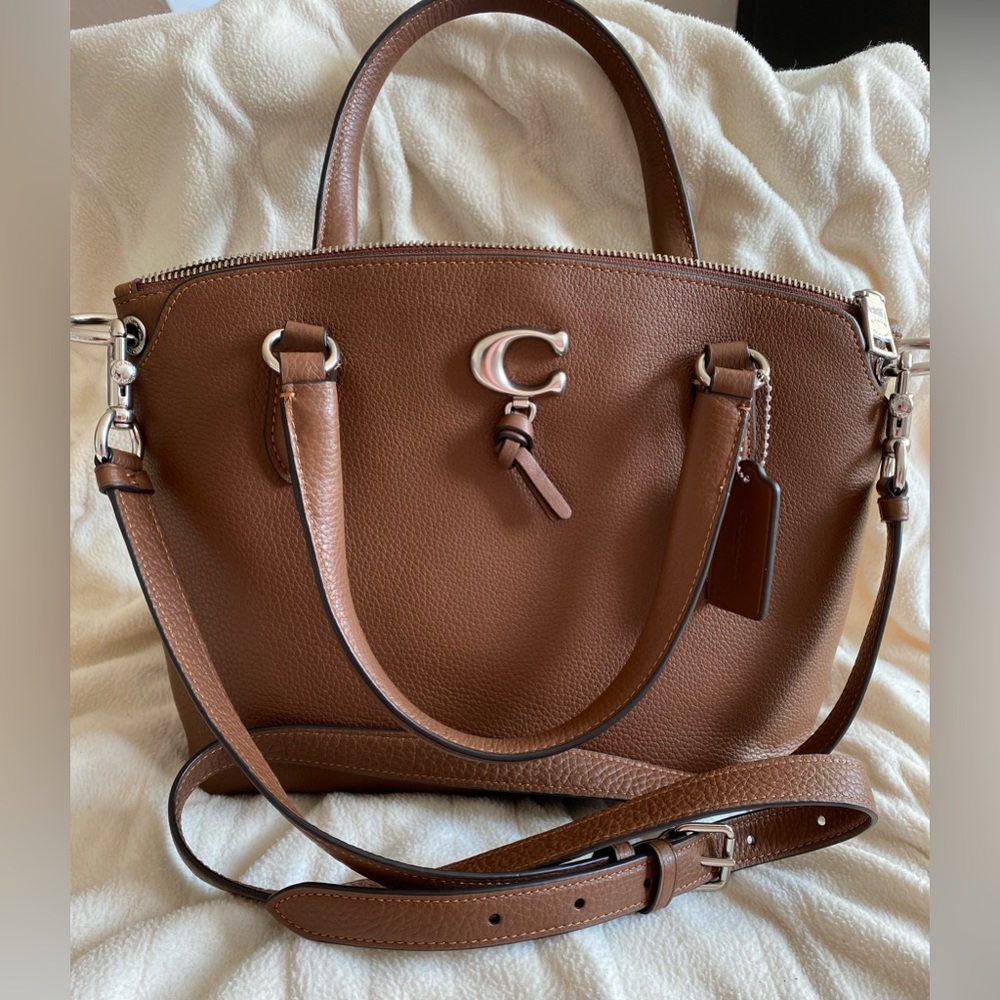 NWT  Coach Milk Chocolate Crossbody Bag